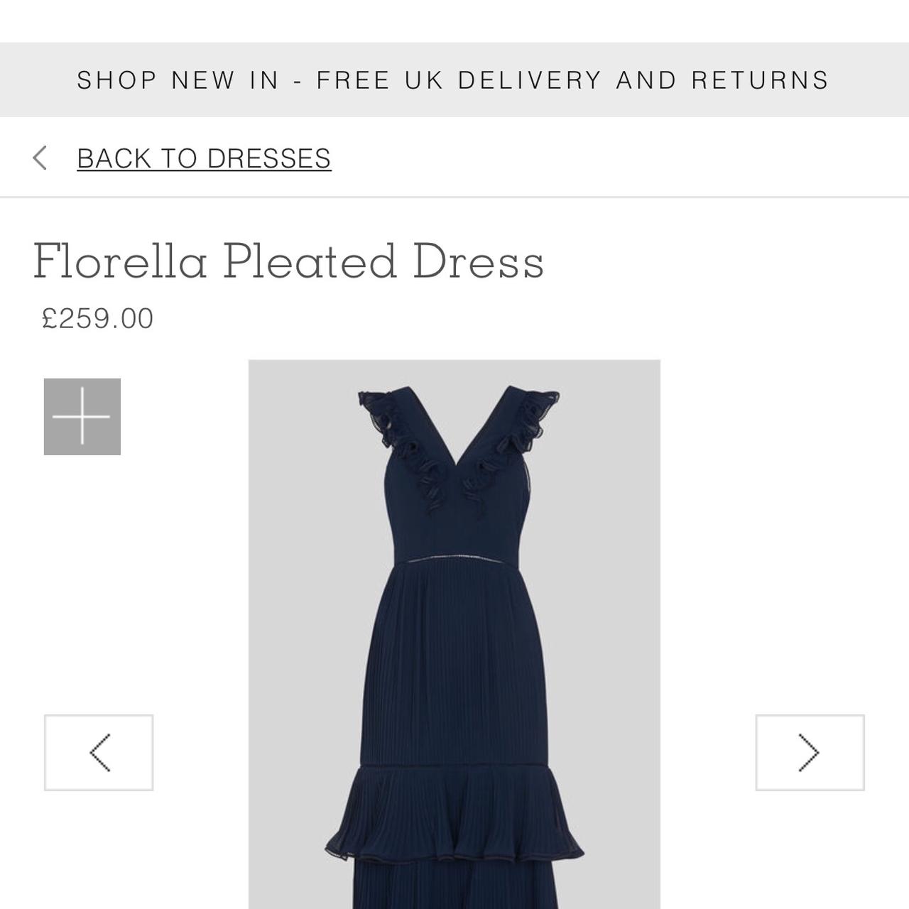 Whistles florella 2025 pleated dress