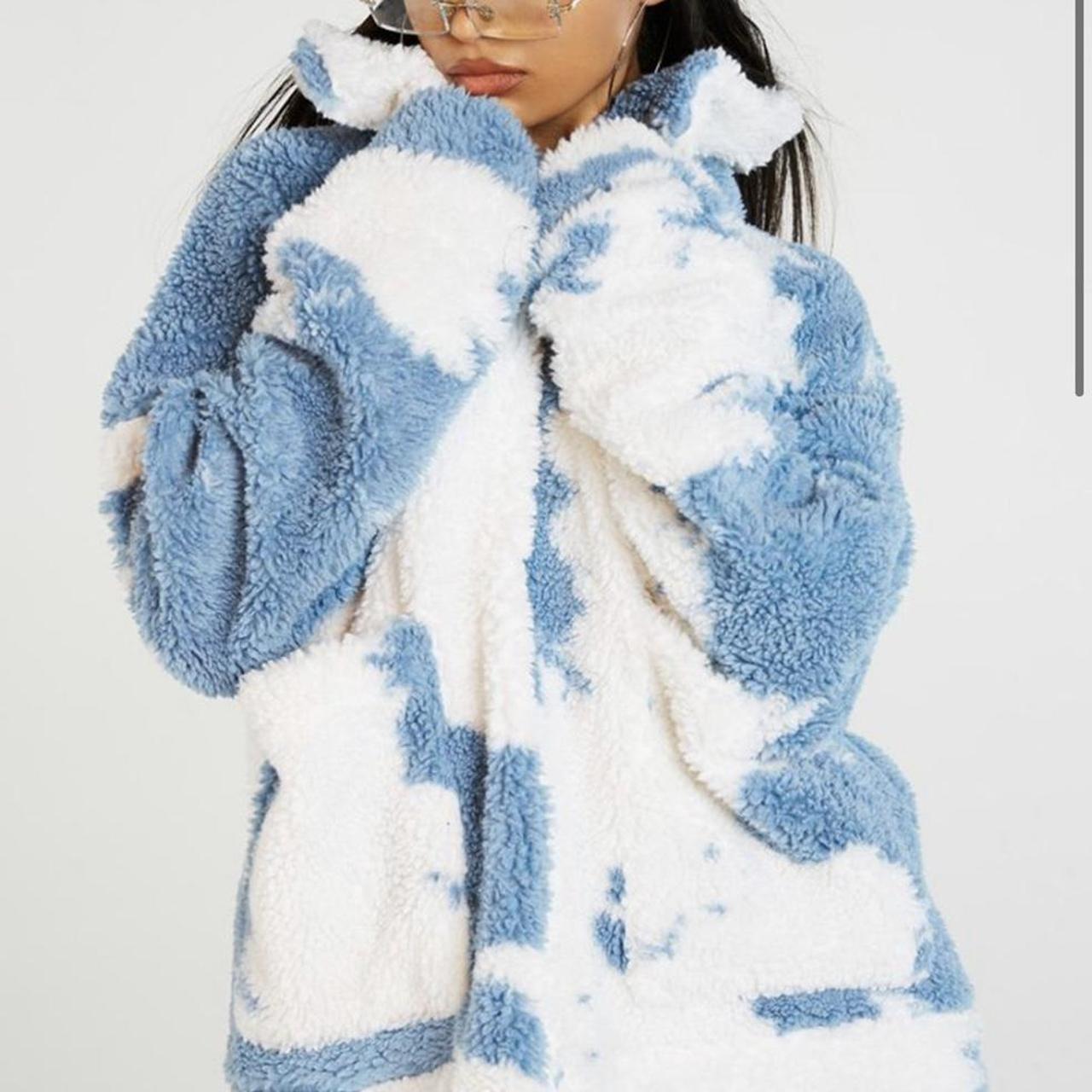 fluffy borg coat