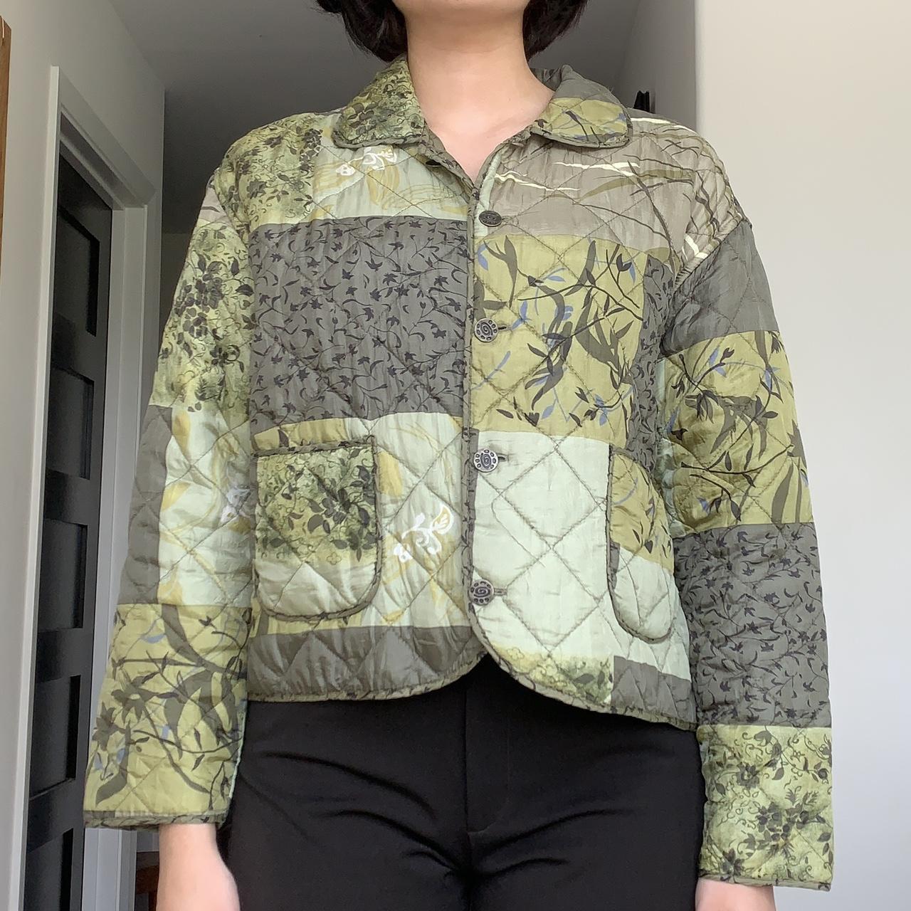 Women's Green and Khaki Jacket