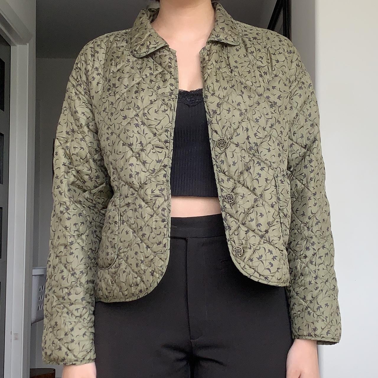 Women's Green and Khaki Jacket (2)