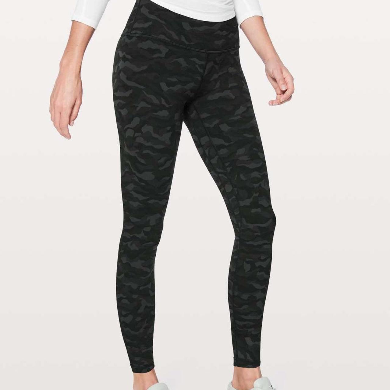 black camo lululemon pants