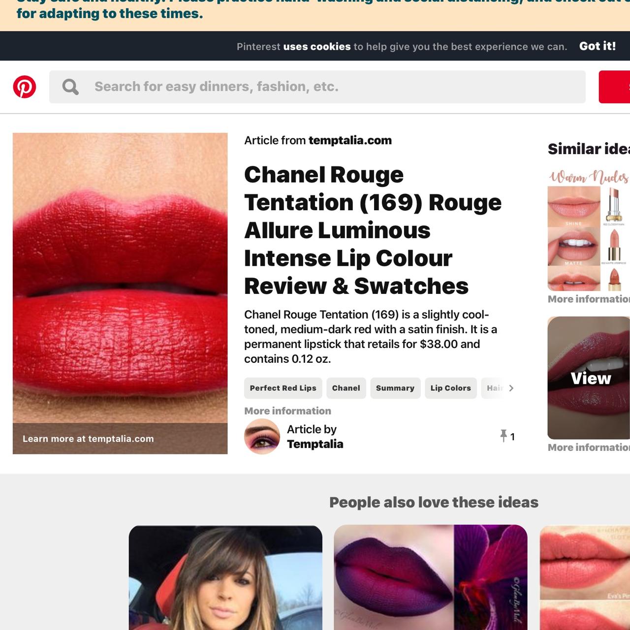 Chanel Allure Luminous Intense # 169 Rouge Temptation Lip Color