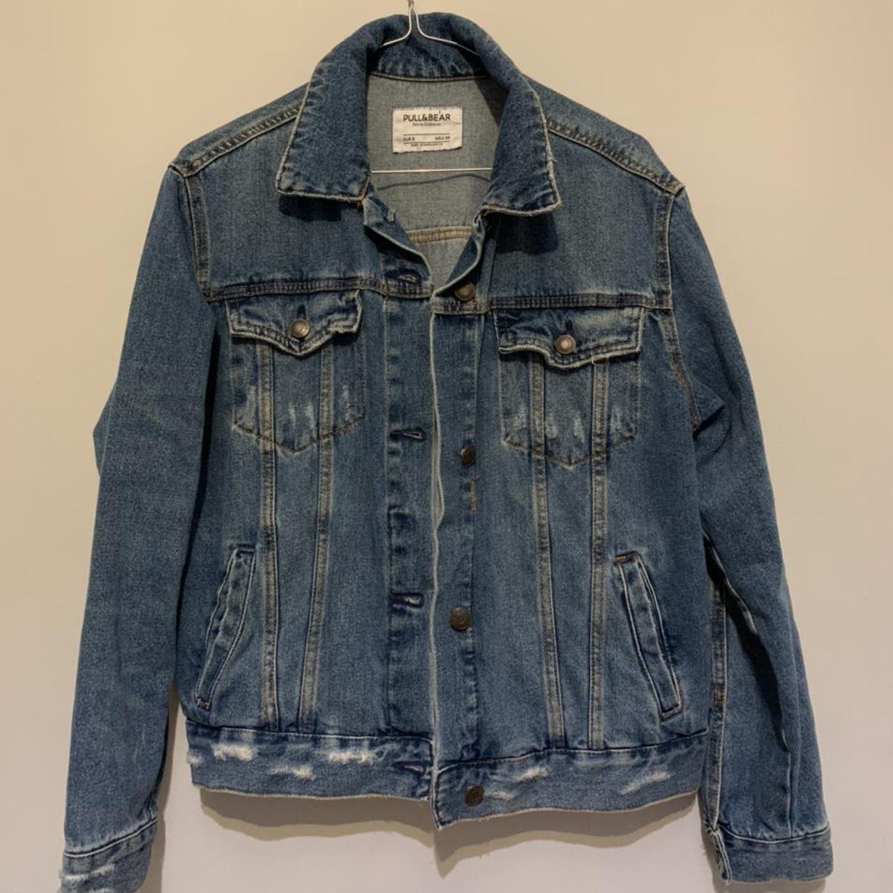 Pull and bear oversized denim jacket. Such a beaut... - Depop