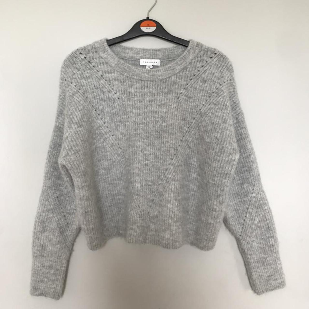 Topshop petite grey knitted jumper, so comfy and... - Depop