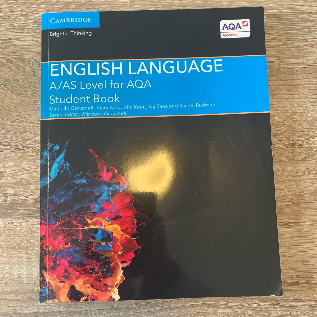 aqa english language a level revision guide, good as... - Depop