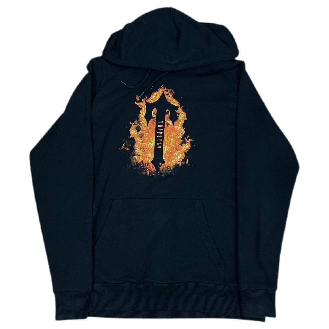 Trapstar Fire Logo Black Hoodie Colours Black