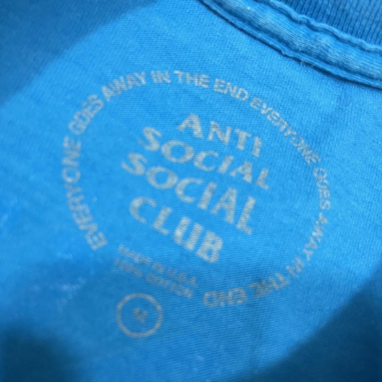 Anti Social Social Club Flag Logo Blue TShirt 🌀... Depop