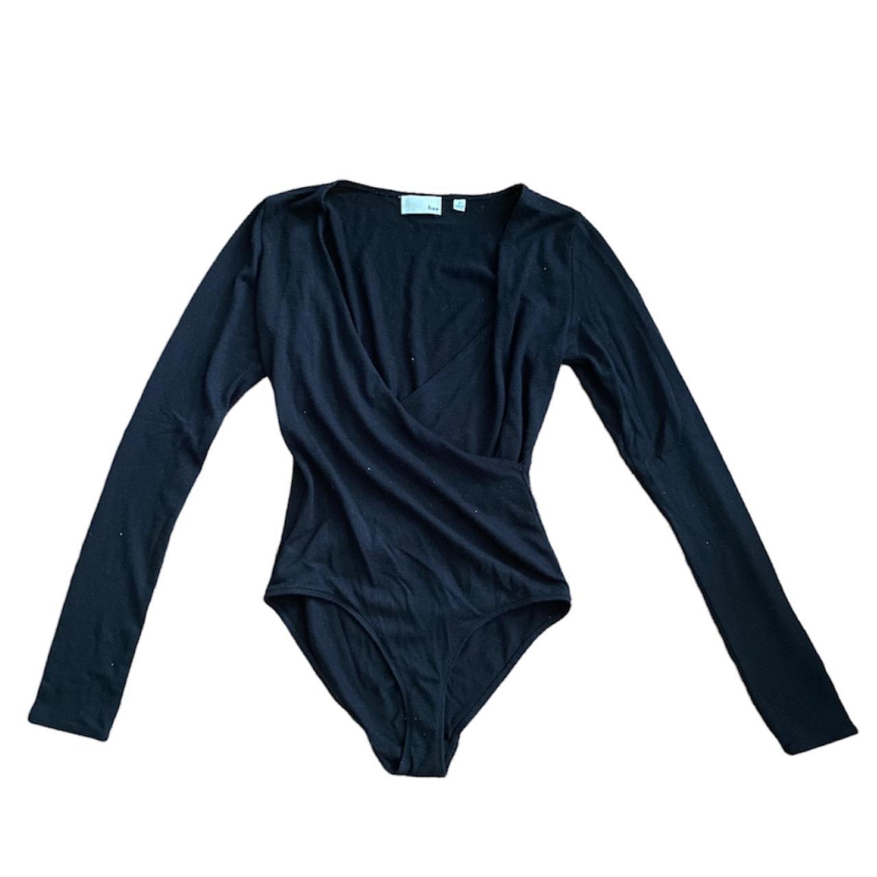 Aritzia Women's Black Bodysuit Depop