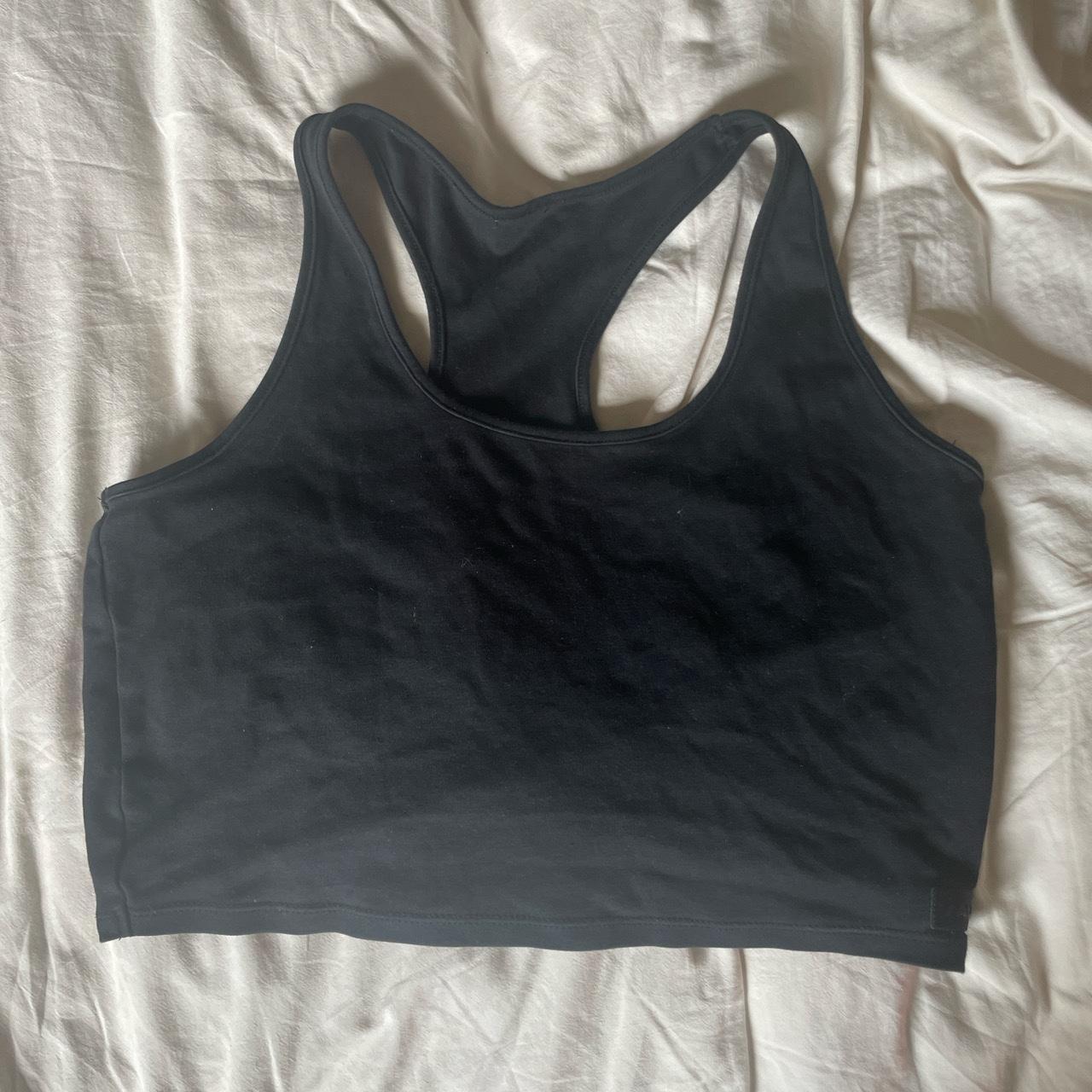 Alphalete cropped top with open back Size xs - Depop