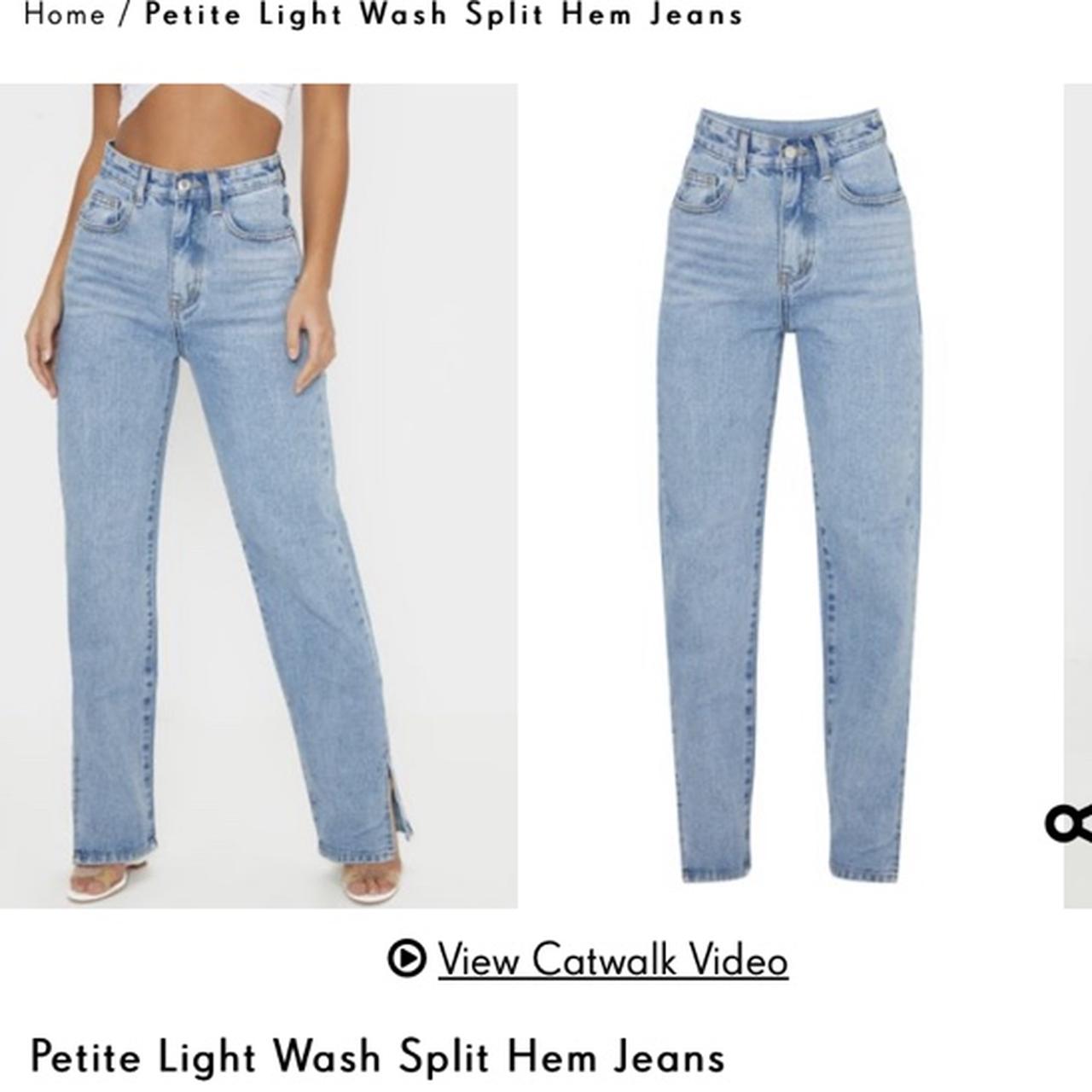 Want to buy , Pretty little thing split hem jeans in