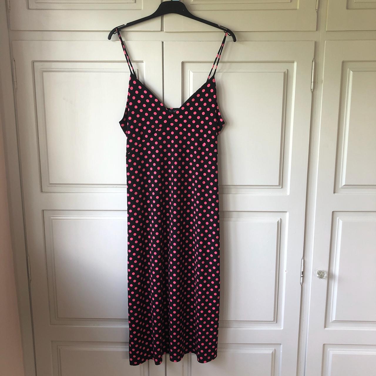 ZARA polka dot cami slip midi dress in Depop
