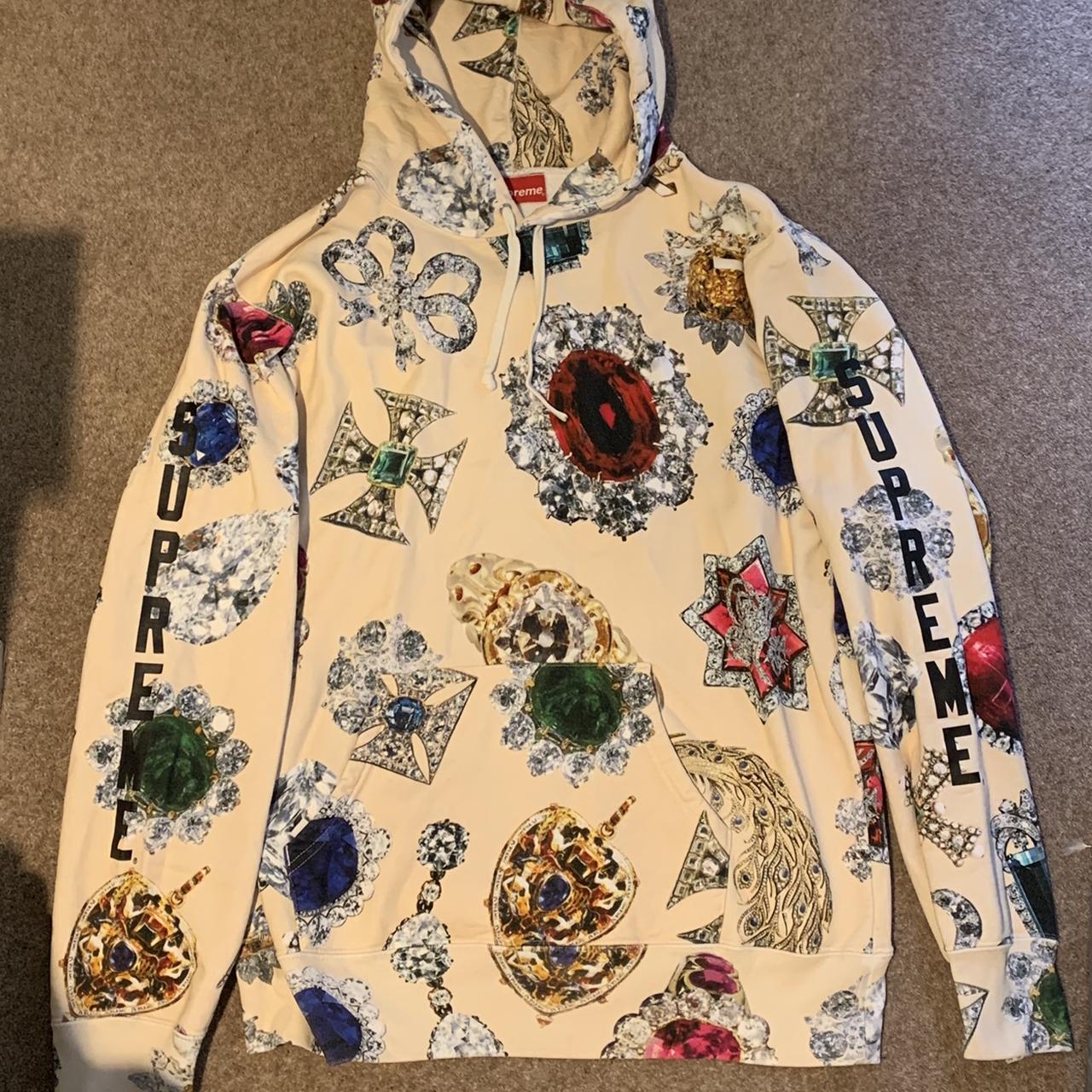 Supreme Crown Jewels Hoodie Worn once, perfect... - Depop