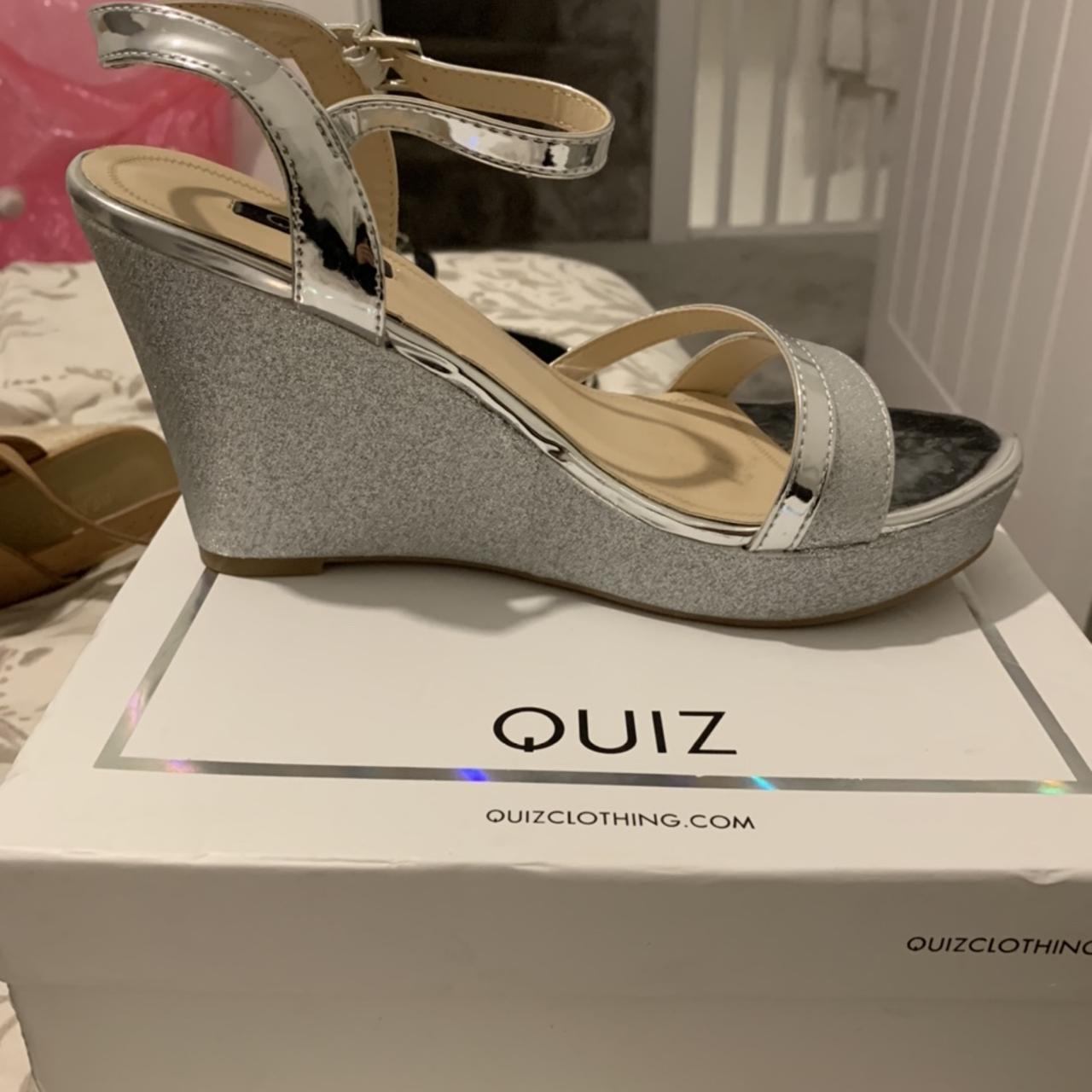 Quiz store silver wedges