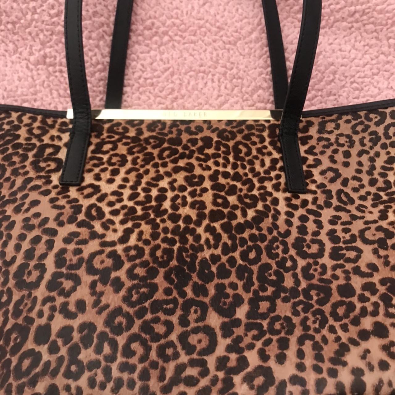 Ted baker leopard print bag really good *reduced *.... - Depop