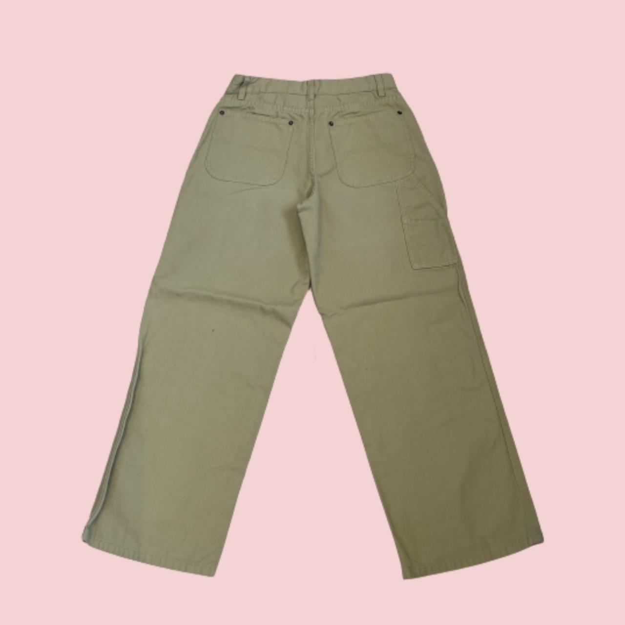 Lands' End Men's Khaki Trousers Depop