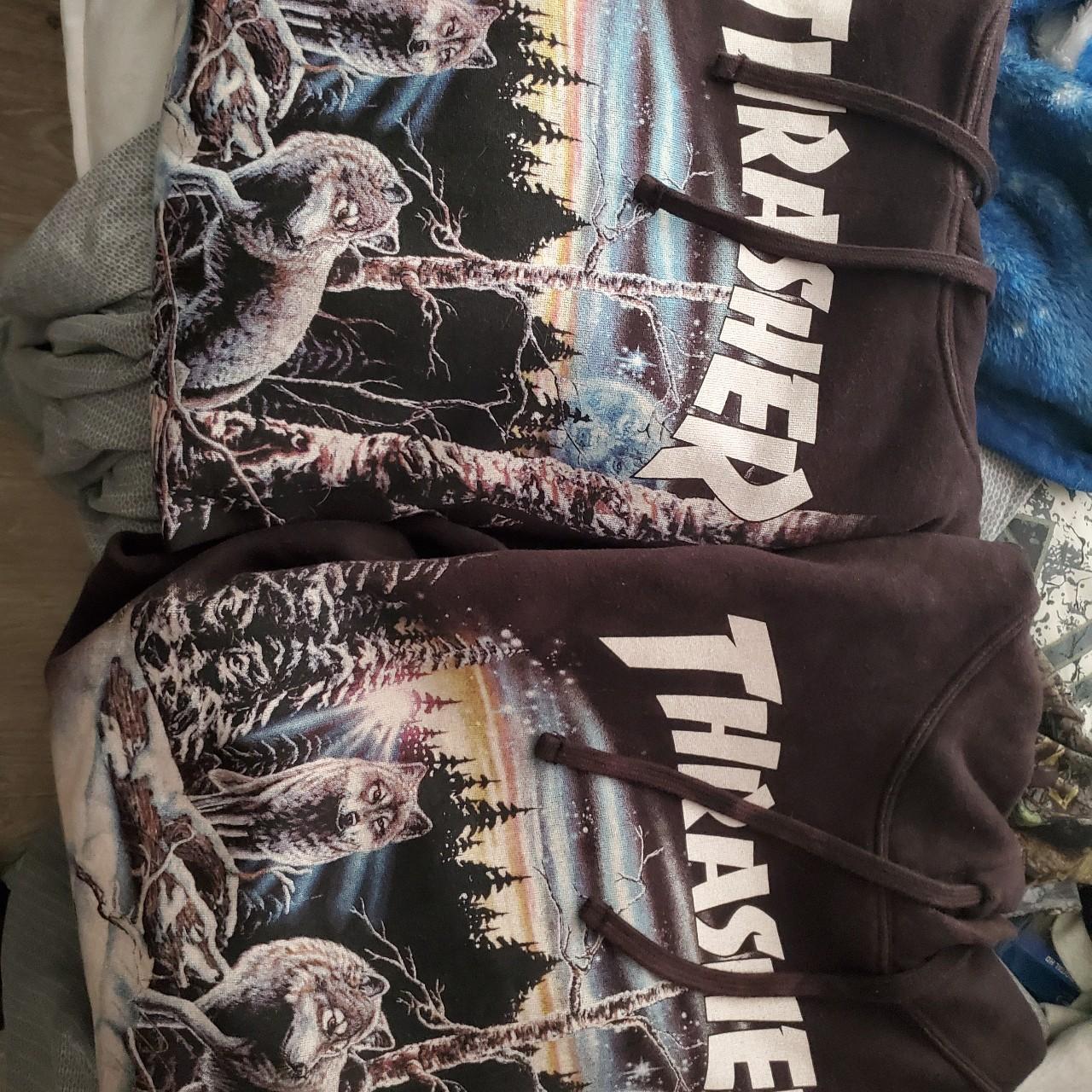 Thrasher x The Mountain 13 Wolves. Super rare | Depop