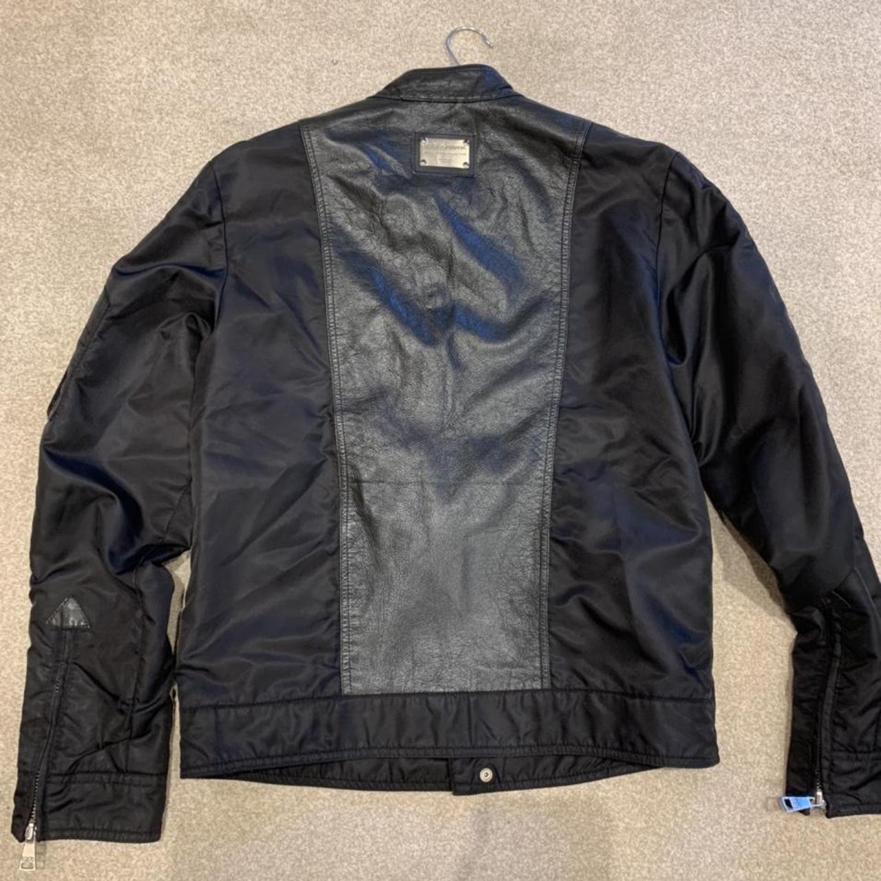 Dolce & Gabbana leather/ polyester jacket Absolute... - Depop