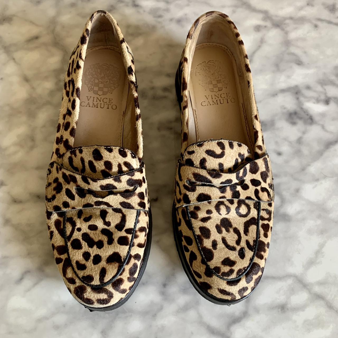 vince camuto leopard loafers