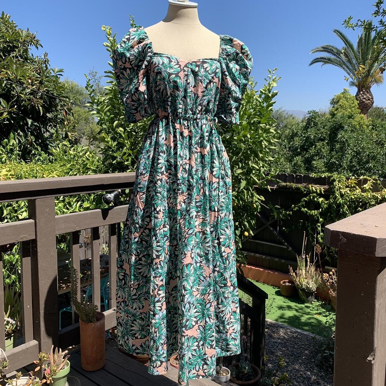 Poplin Dress Zara Floral Puff Sleeve Dress Blogger Favorite ZARA