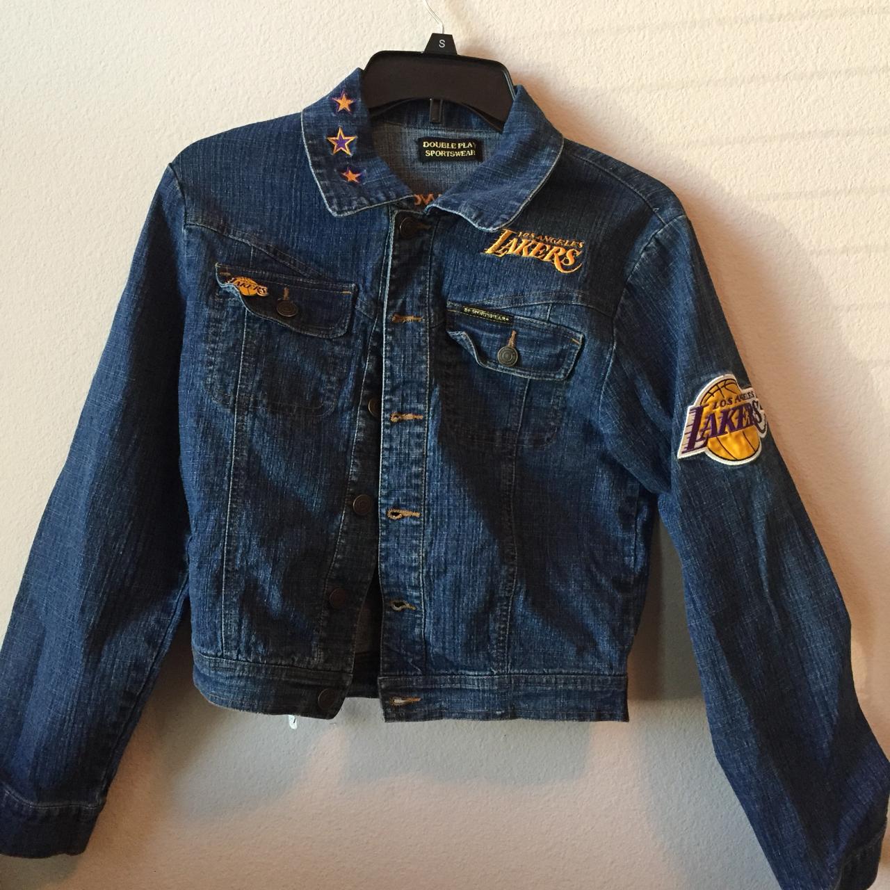 vintage los angeles lakers magic johnson jacket - Depop