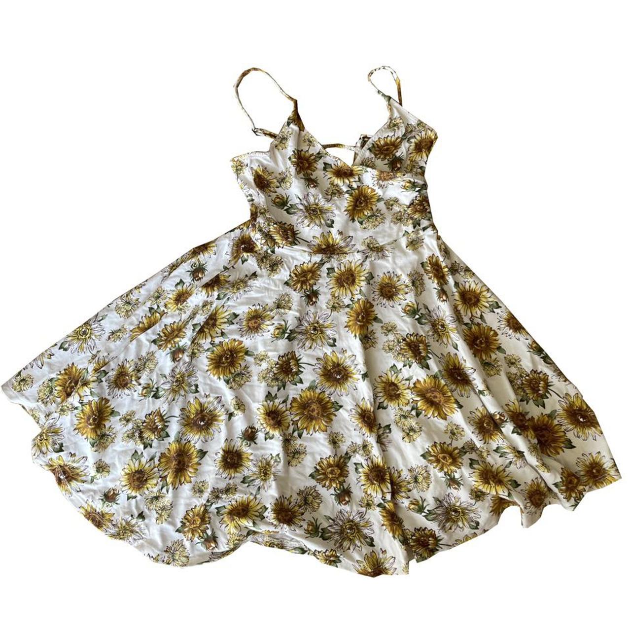 Sunflower Dress Forever 21 Womens Forever 21 Sz Sm Button Front