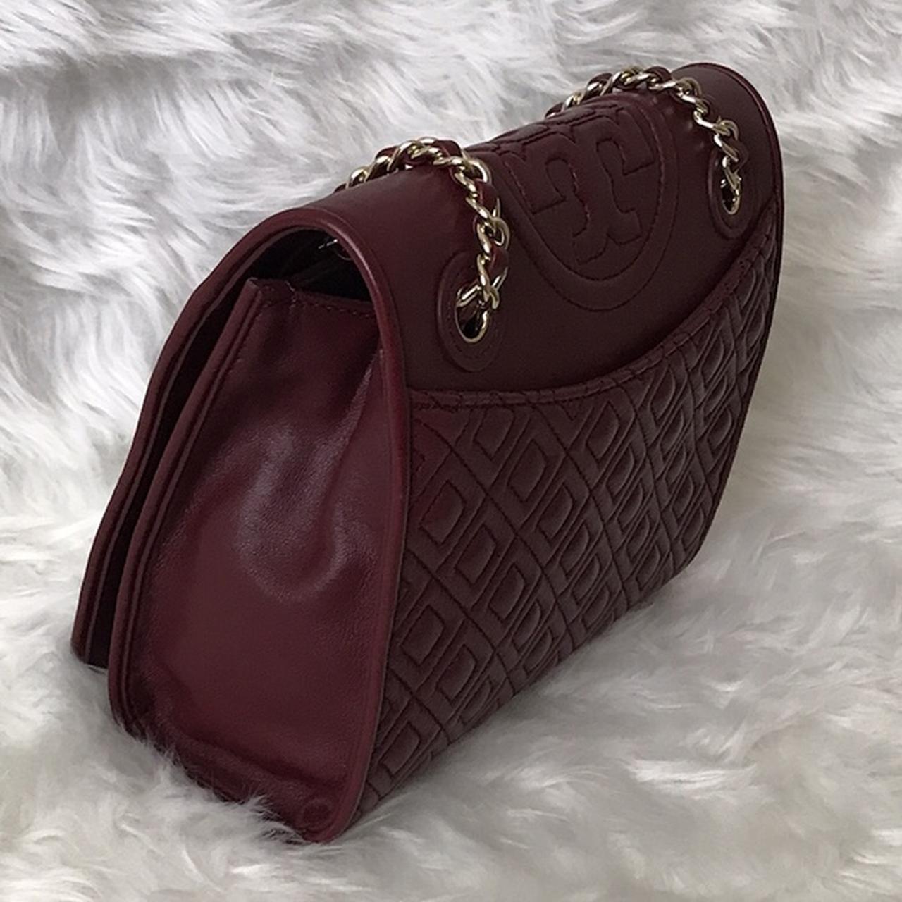 Tory Burch Fleming Convertible Quilted Shoulder Bag - Depop