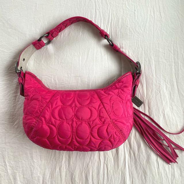 Y2K Hot Pink Coach Hobo Baguette ‼️This bag is - Depop