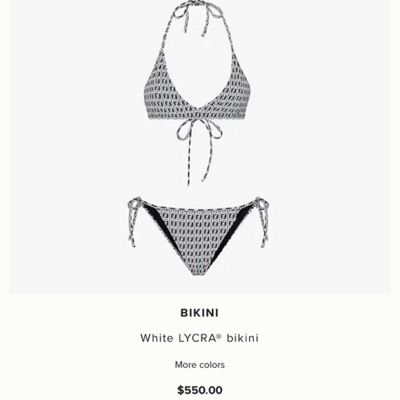 Fendi white shop bikini