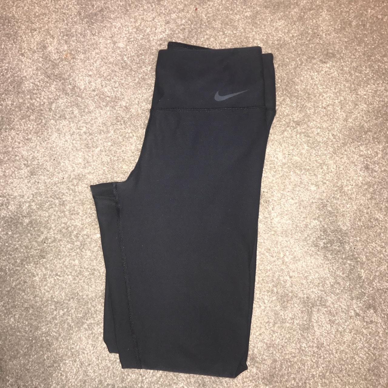 Nike dry-fit running leggings Low rise with cord - Depop