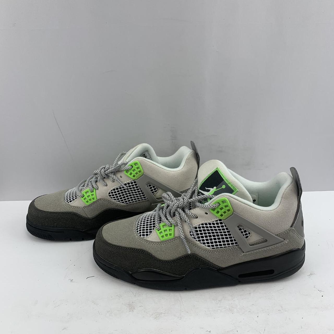 💚 Men’s Nike Air Jordan 4 Retro SE Neon Sneakers...