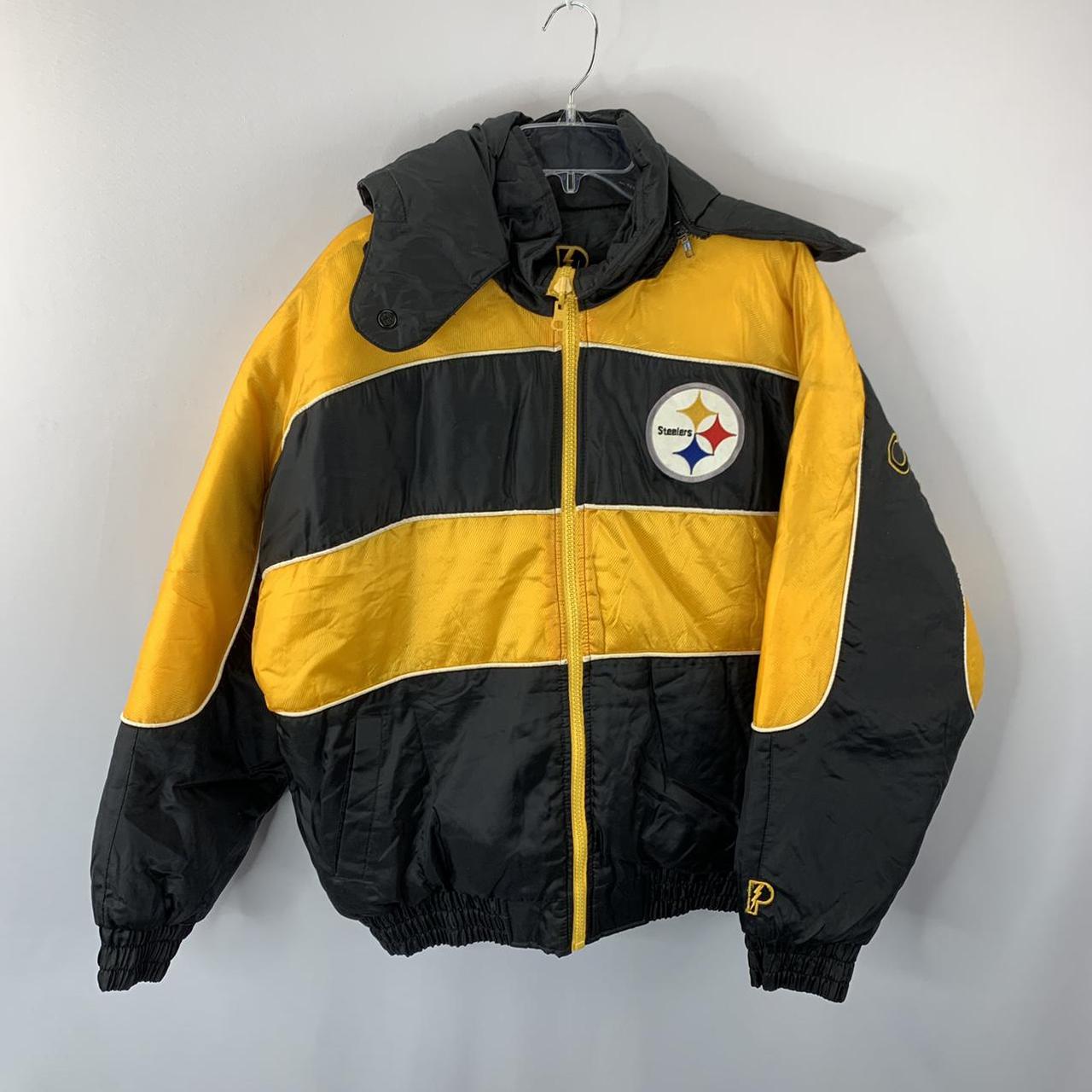 Vintage Pittsburgh Steelers Pro Player Puffer Coat for Sale in