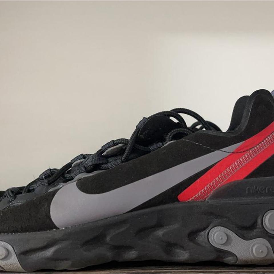 black red nike react