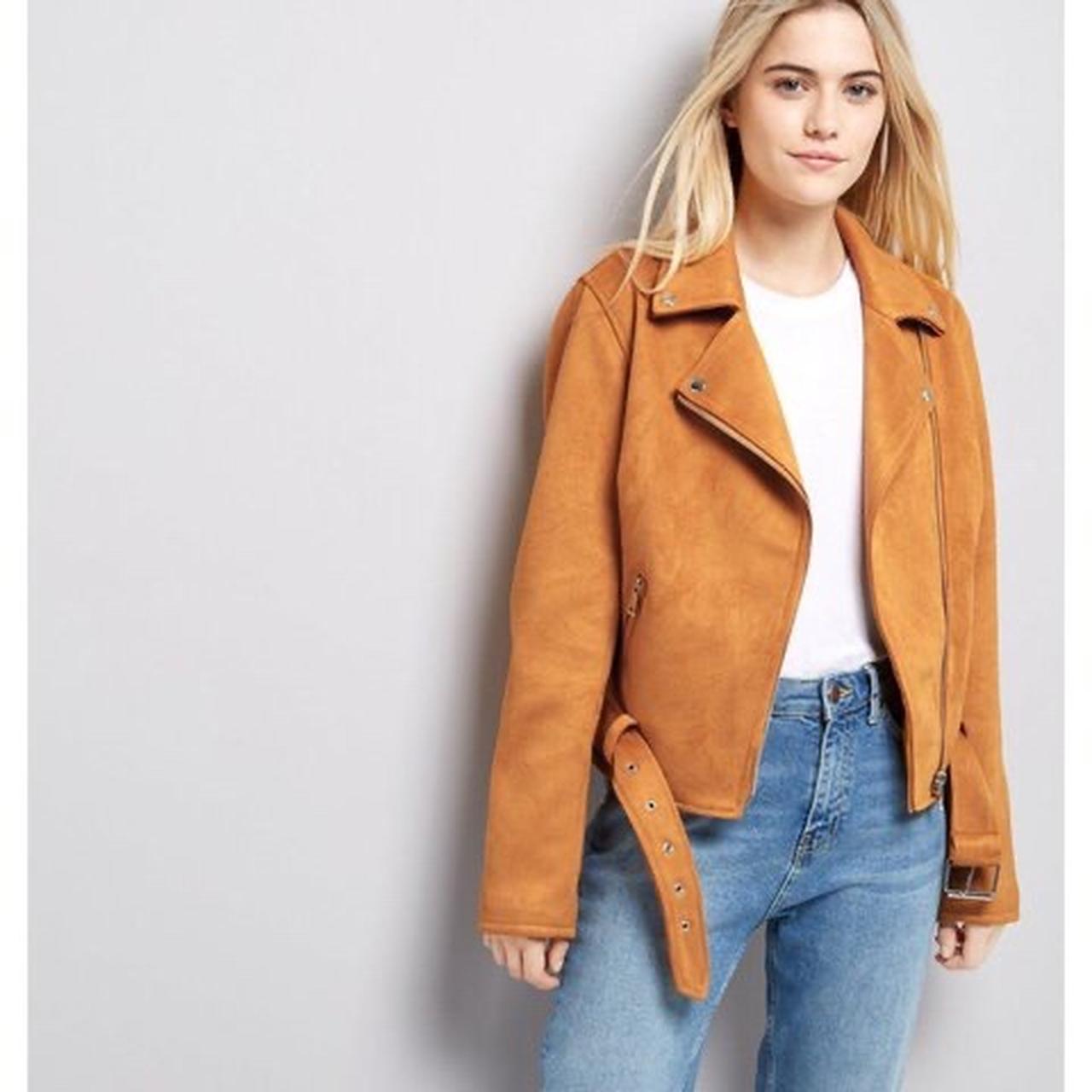 Mustard biker jacket new look deals