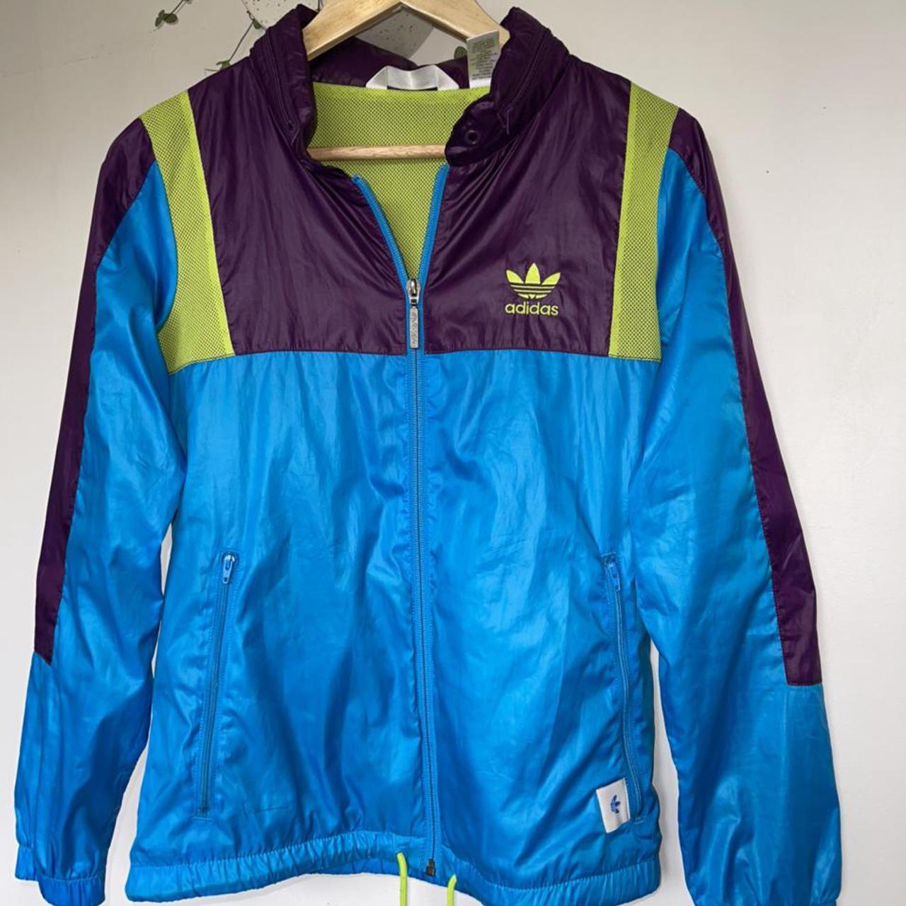 Vintage Adidas Spray jacket Labelled size 8, would... - Depop
