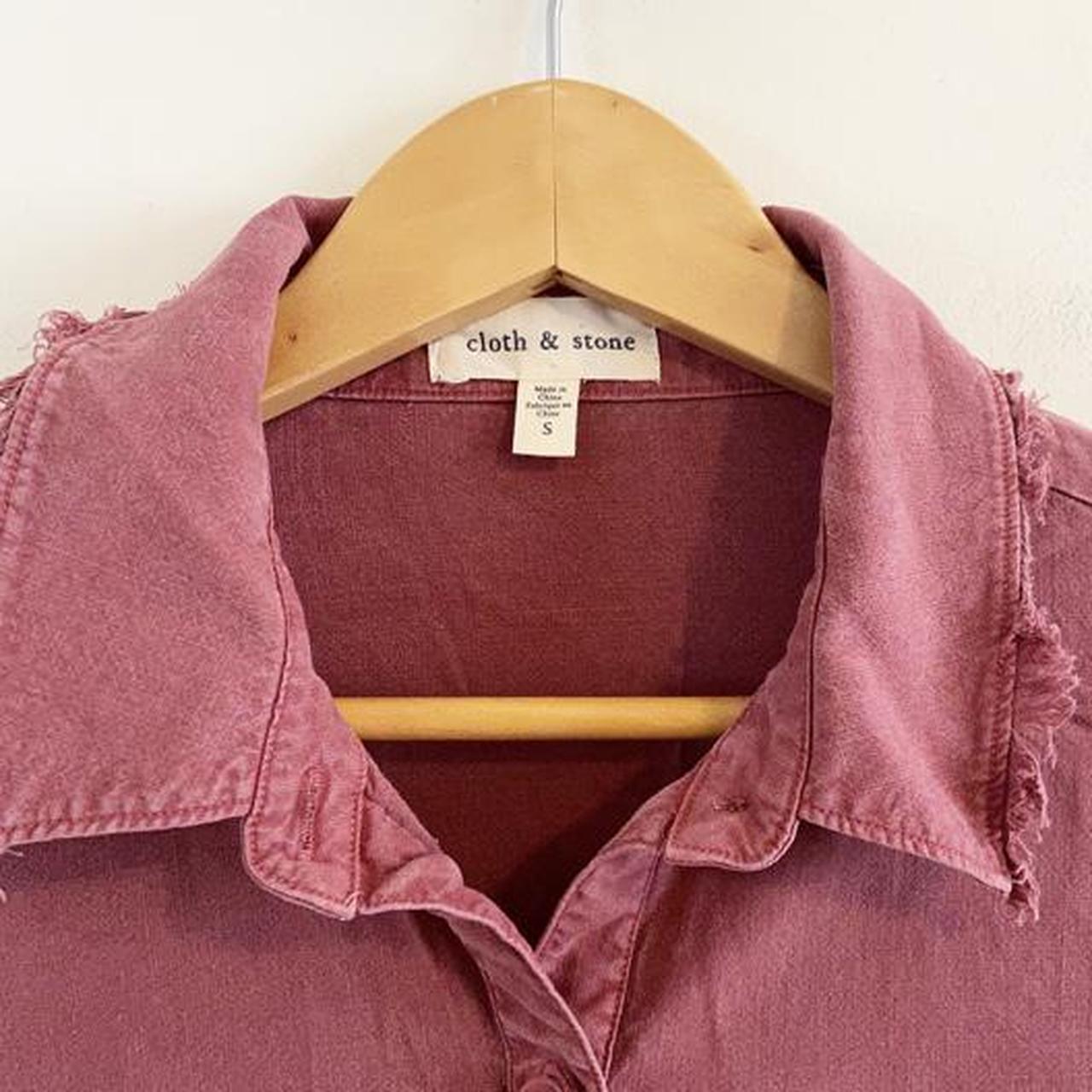Anthropologie Women's Pink and Red Blouse (4)