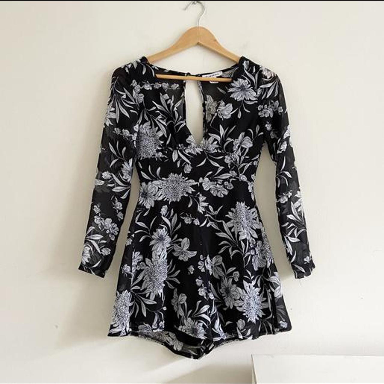 Glamorous Women's Black and White Dress