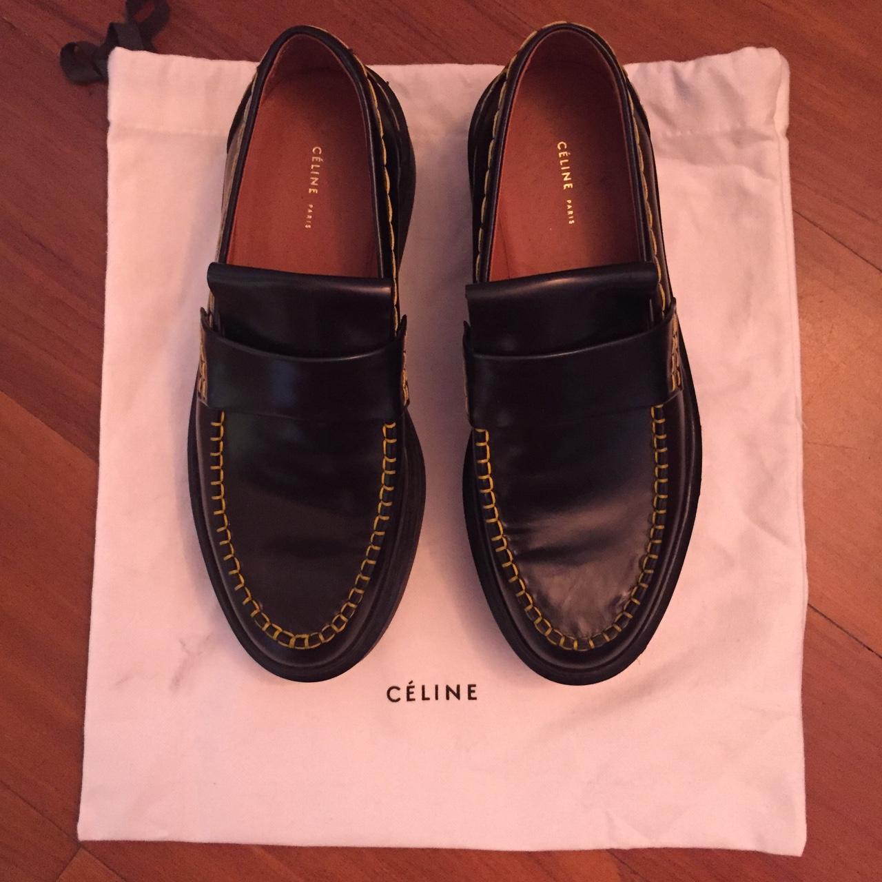 Celine clearance platform loafers