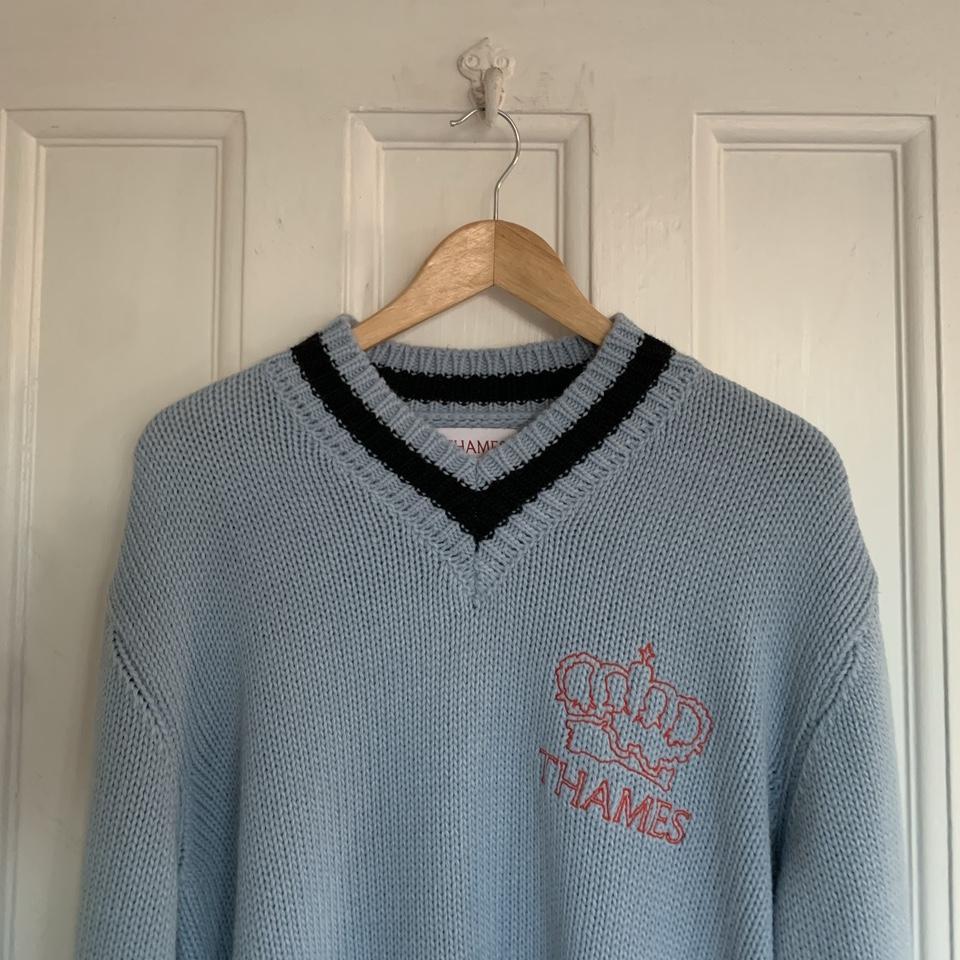 Thames MMXX London blue knit Size medium Retail... - Depop