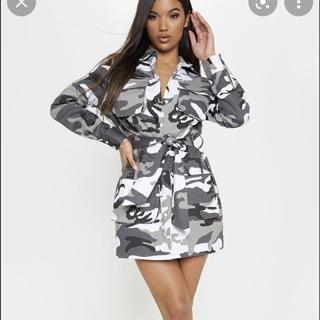 Missguided camo shirt dress best sale