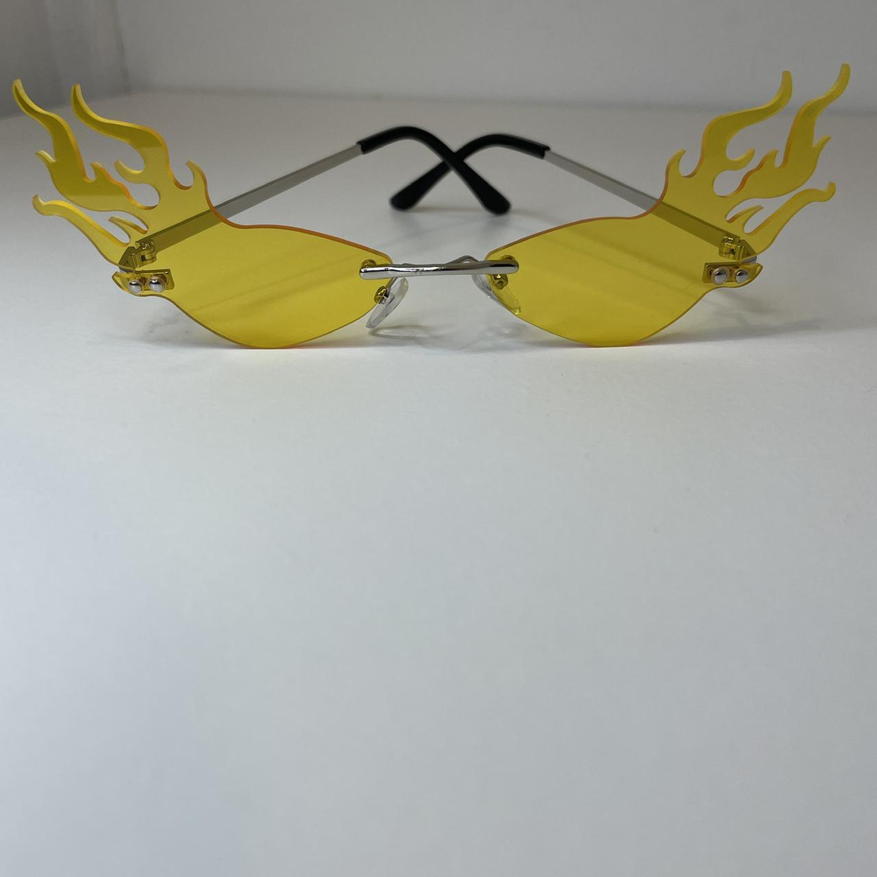 yellow flame glasses