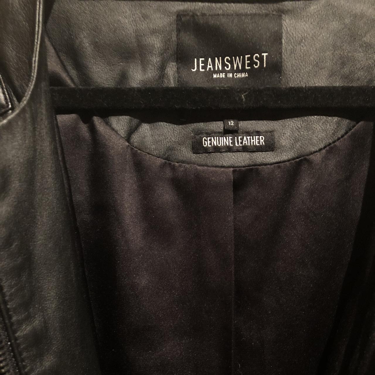 Jeans west shop leather jacket