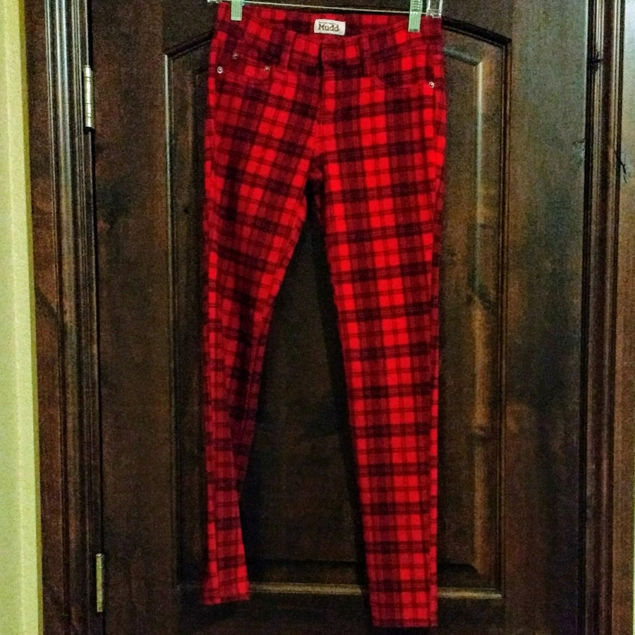 Plaid Leggings Size