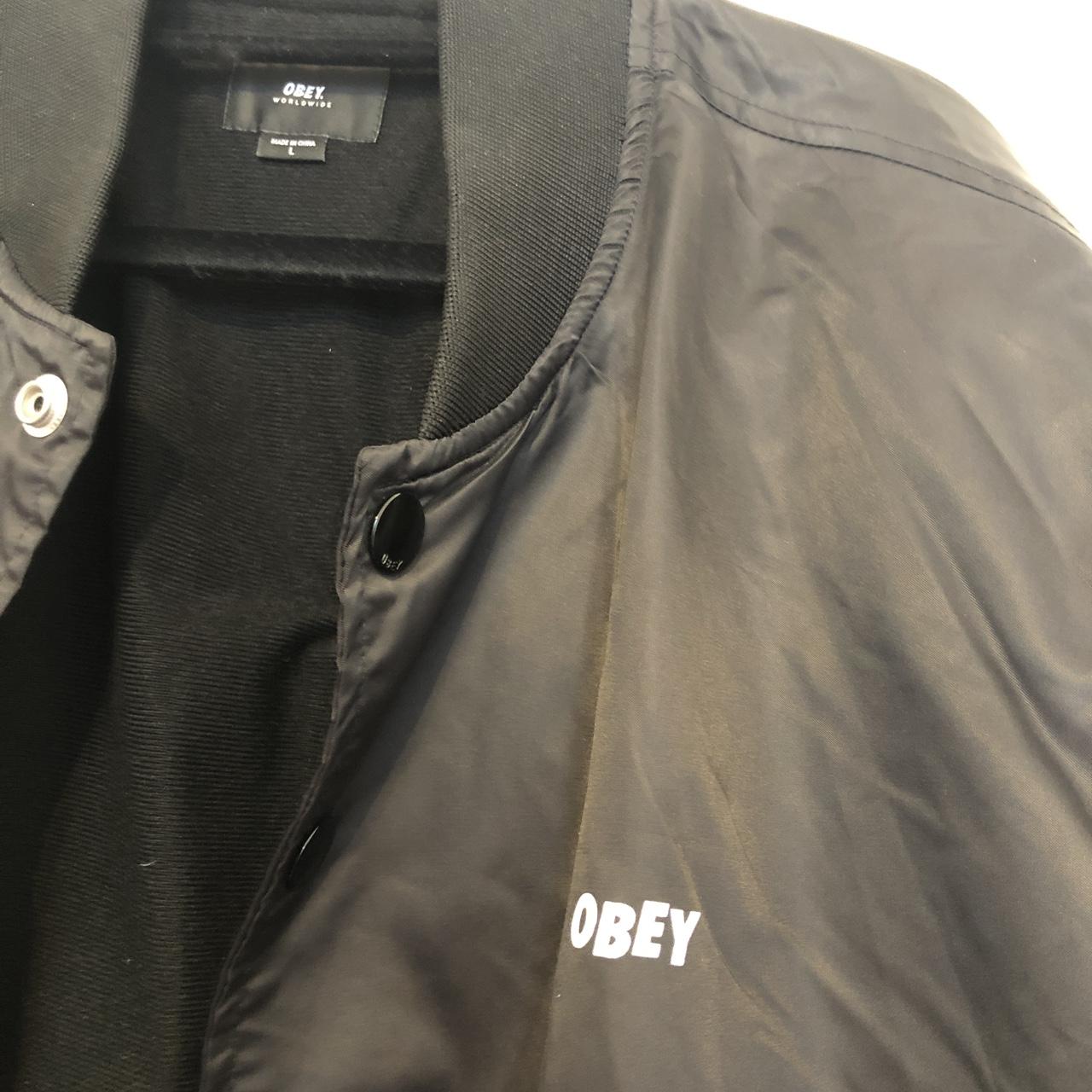 Obey bomber jacket on sale womens