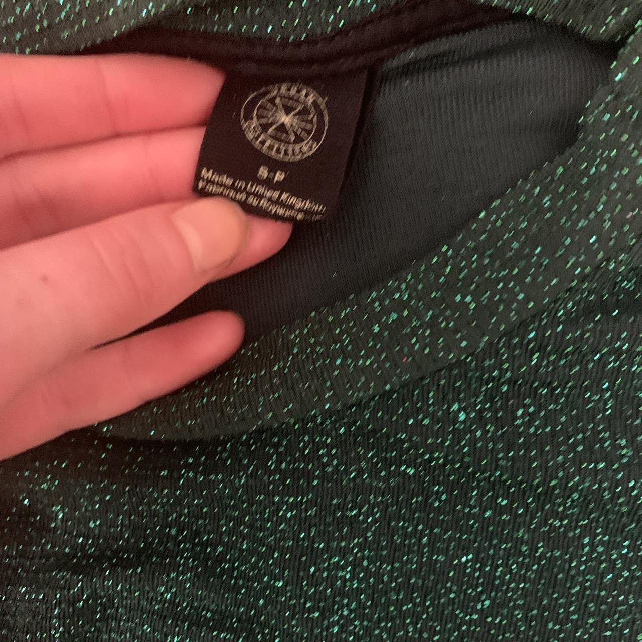 Dark green, sparkly, long sleeve, crop top From... - Depop