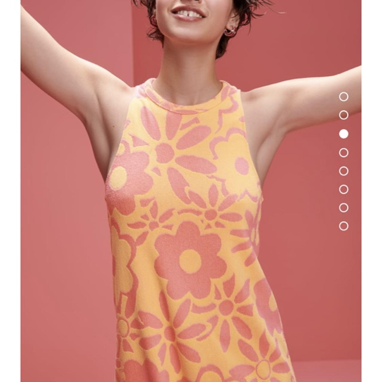 Zara pink and orange dress never worn brand new with... Depop