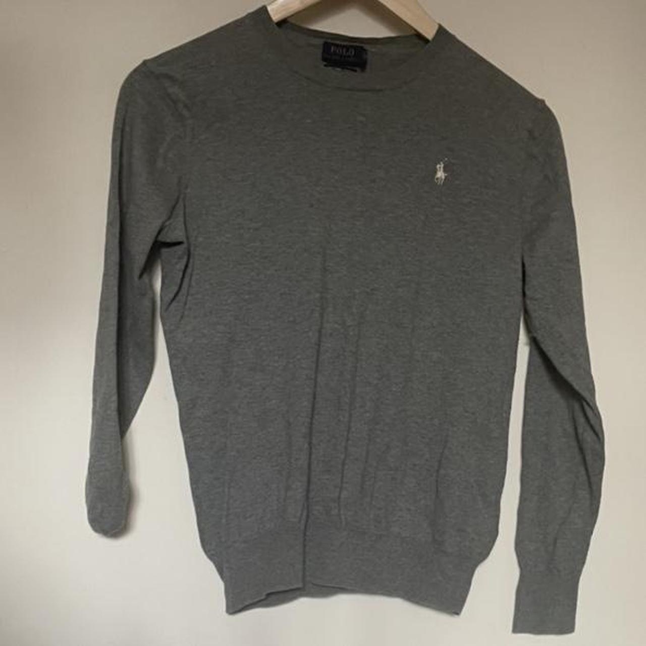 Ralph Lauren polo womens grey knit jumper - Depop