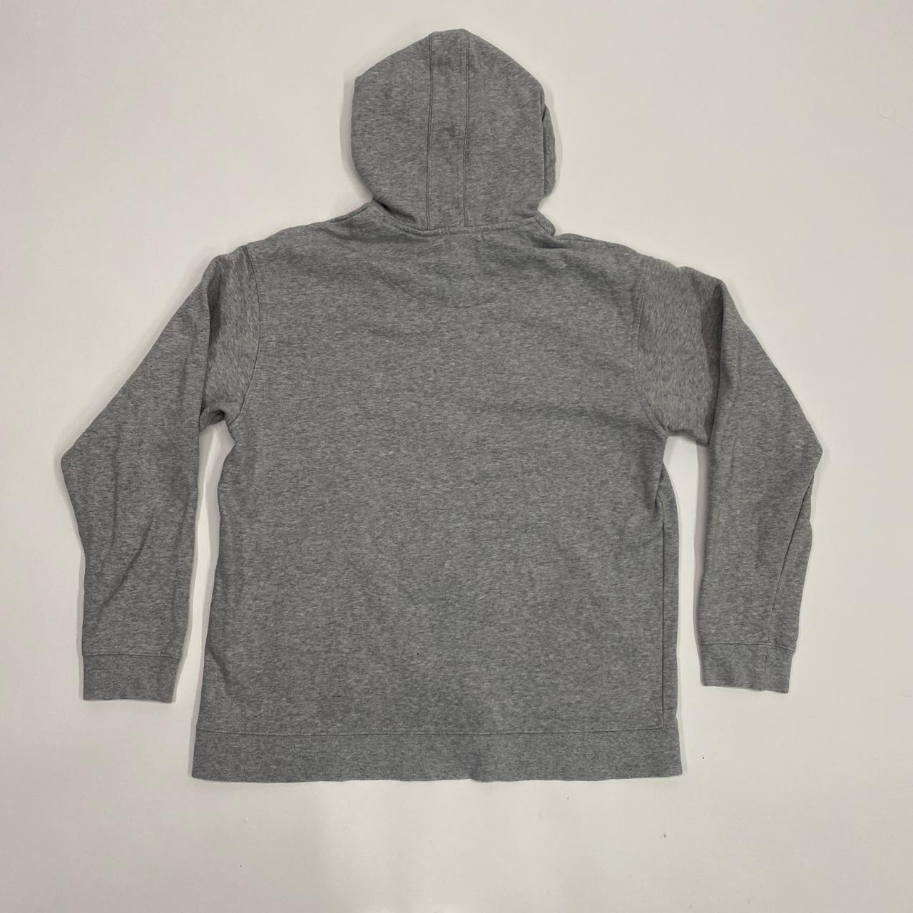 Vintage early 2000s gray Nike hoodie with large... - Depop