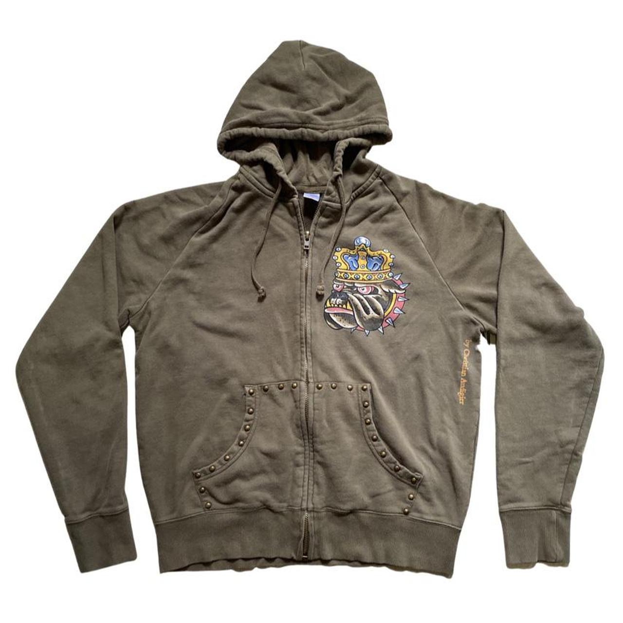 Product Image 2 - Brown zip up Ed Hardy