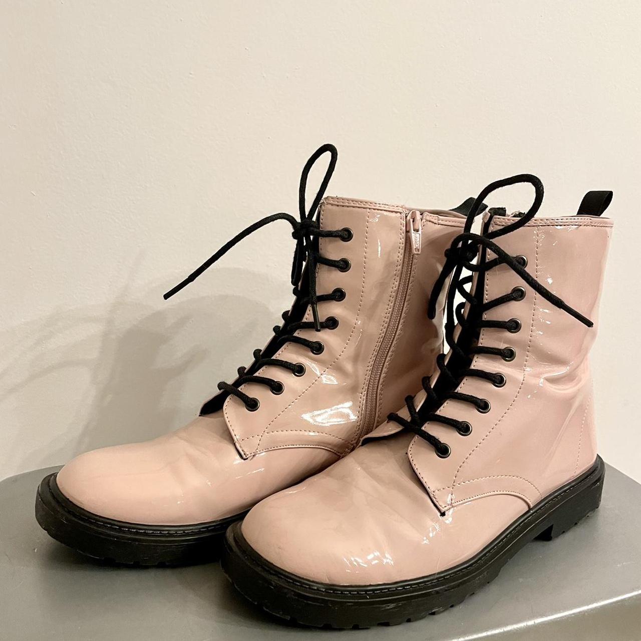 vera wang princess combat boots