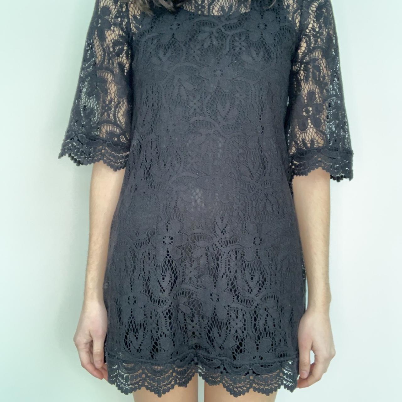 H&M black babydoll dress. Size US 6 fits size XS/S.... Depop